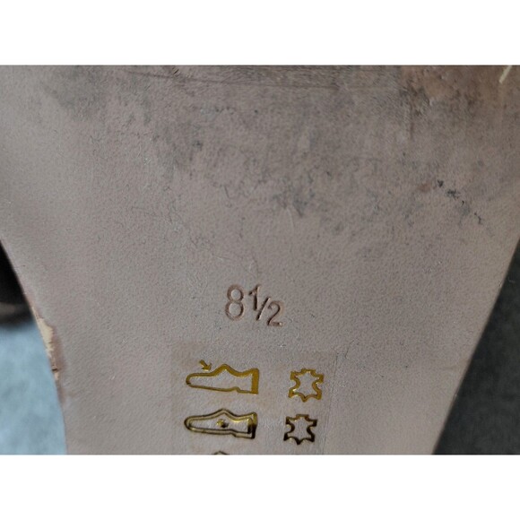 Madewell Womens Chelsea Ankle Boots Size 8.5 Brown Snake Embossed Leather Low - Picture 10 of 13